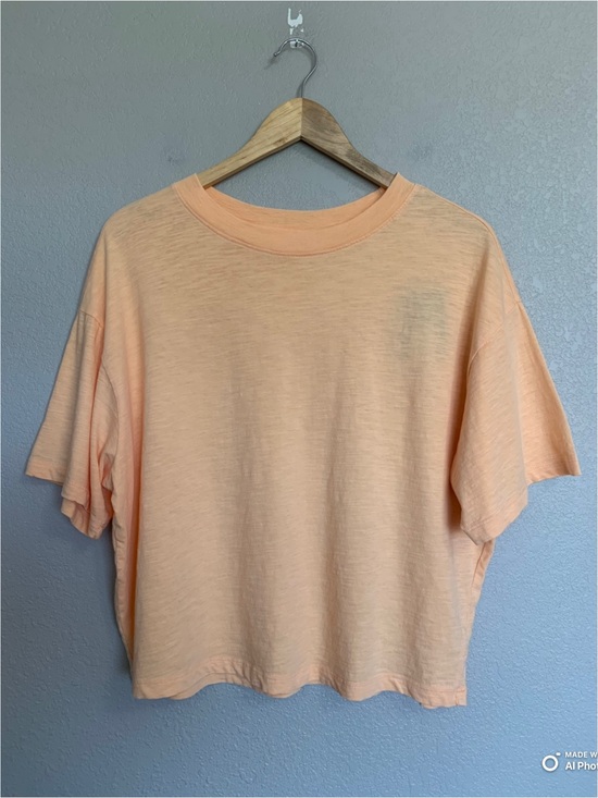 Universal Thread Tops - Universal Thread Mellow Orange Boxy Short Sleeve T-Shirt NWT 100% Cotton